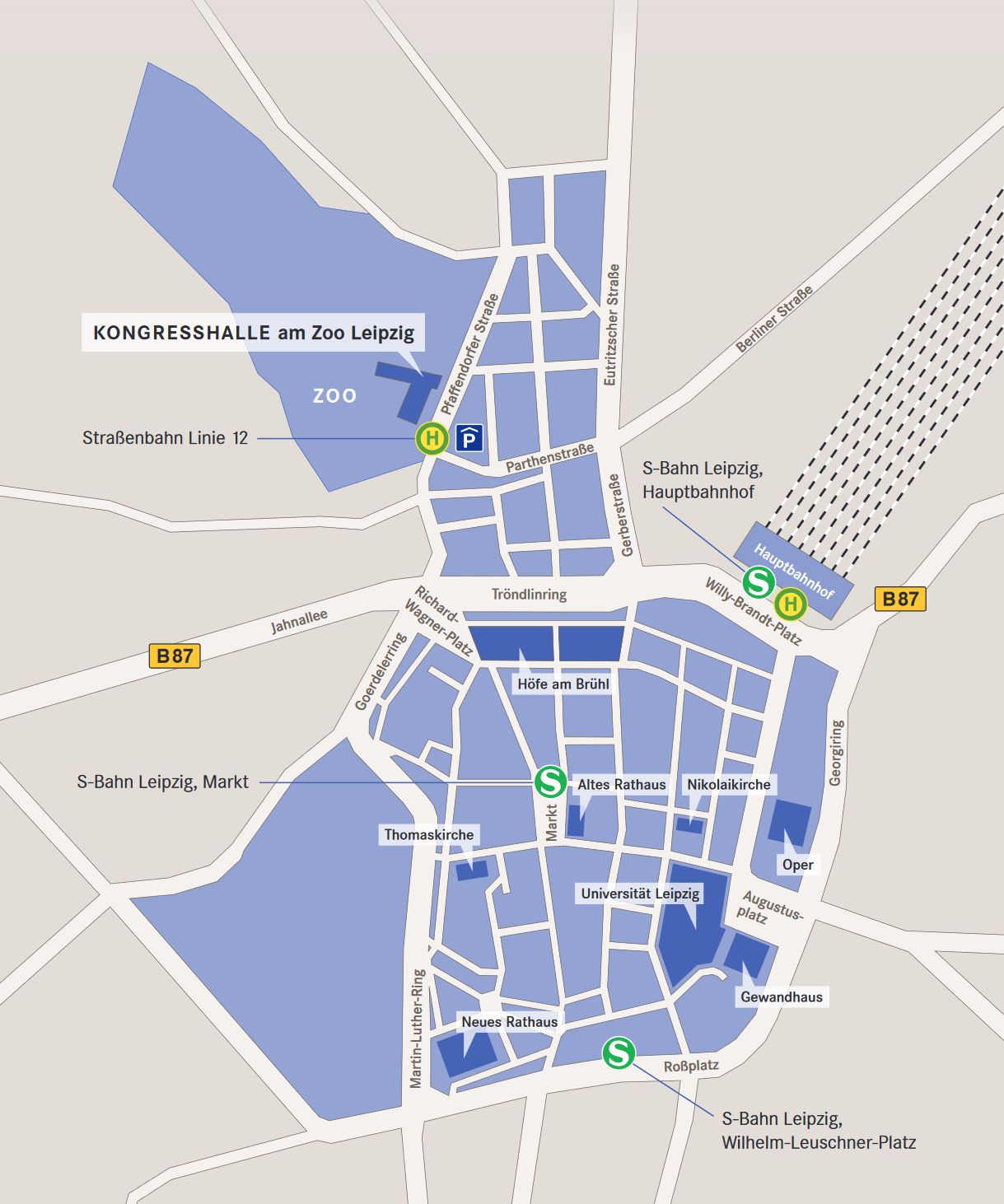 KONGRESSHALLE am Zoo Anfahrt Kongresshalle am Zoo